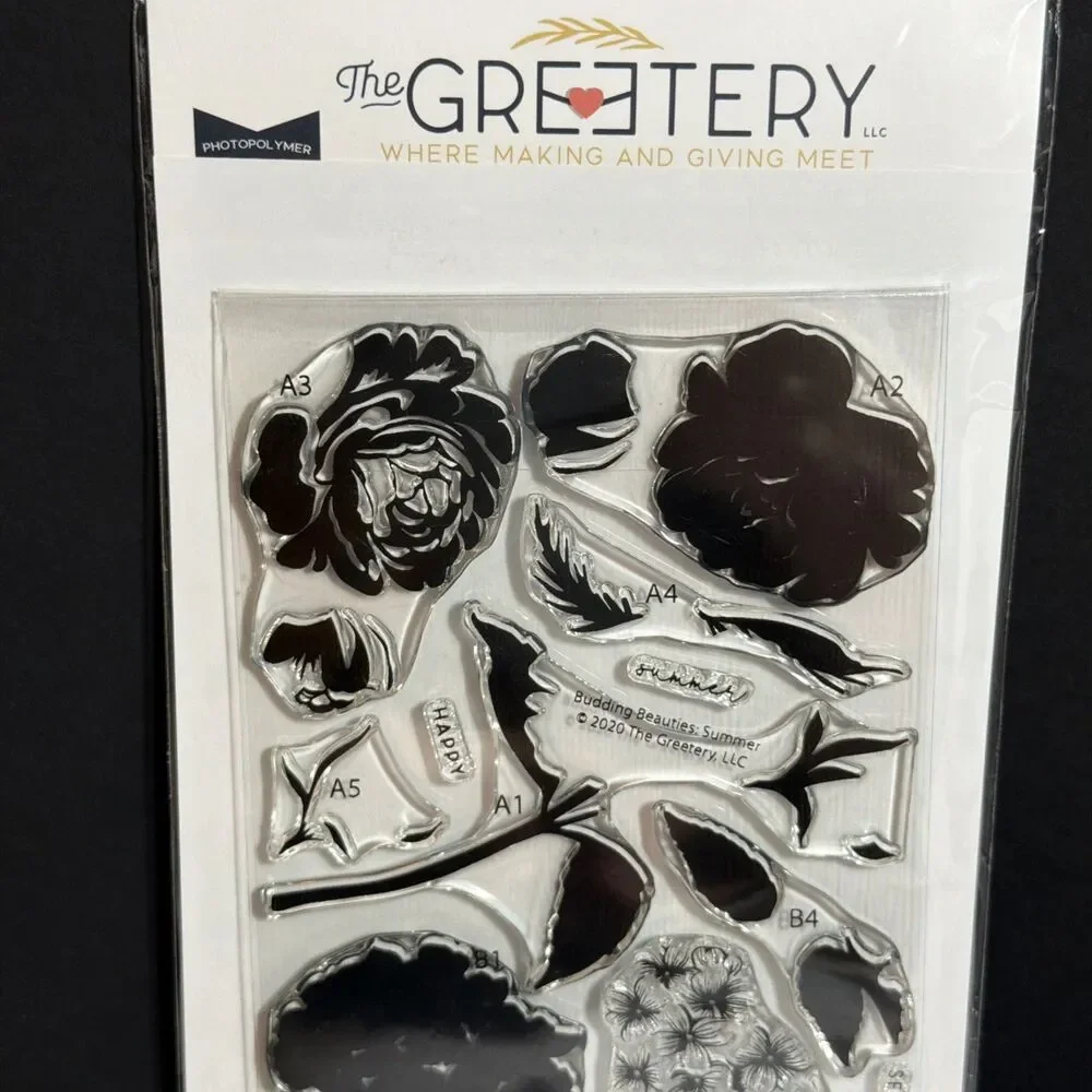 The Greetery BUDDING BEAUTIES Summer Florals Rubber Stamps